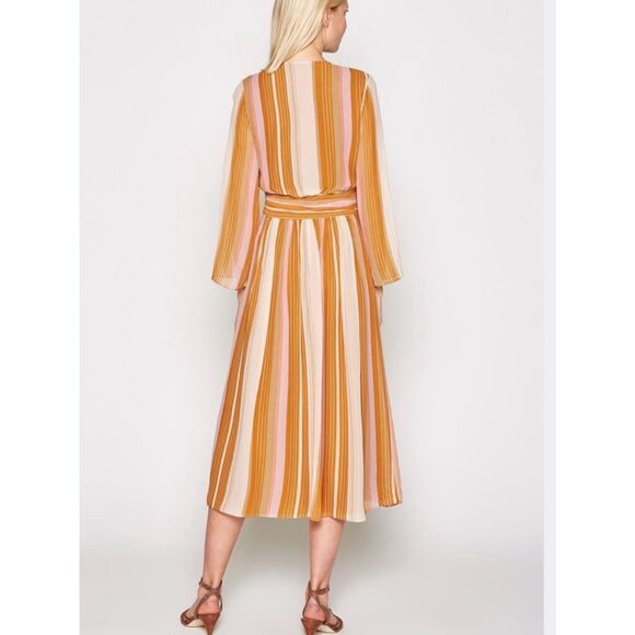 NEW Joie Women’s 4 Andraya Striped Silk Dress - Picture 3 of 4